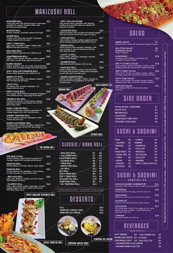 9 Face Sushi Cafe MONSTER ROLL